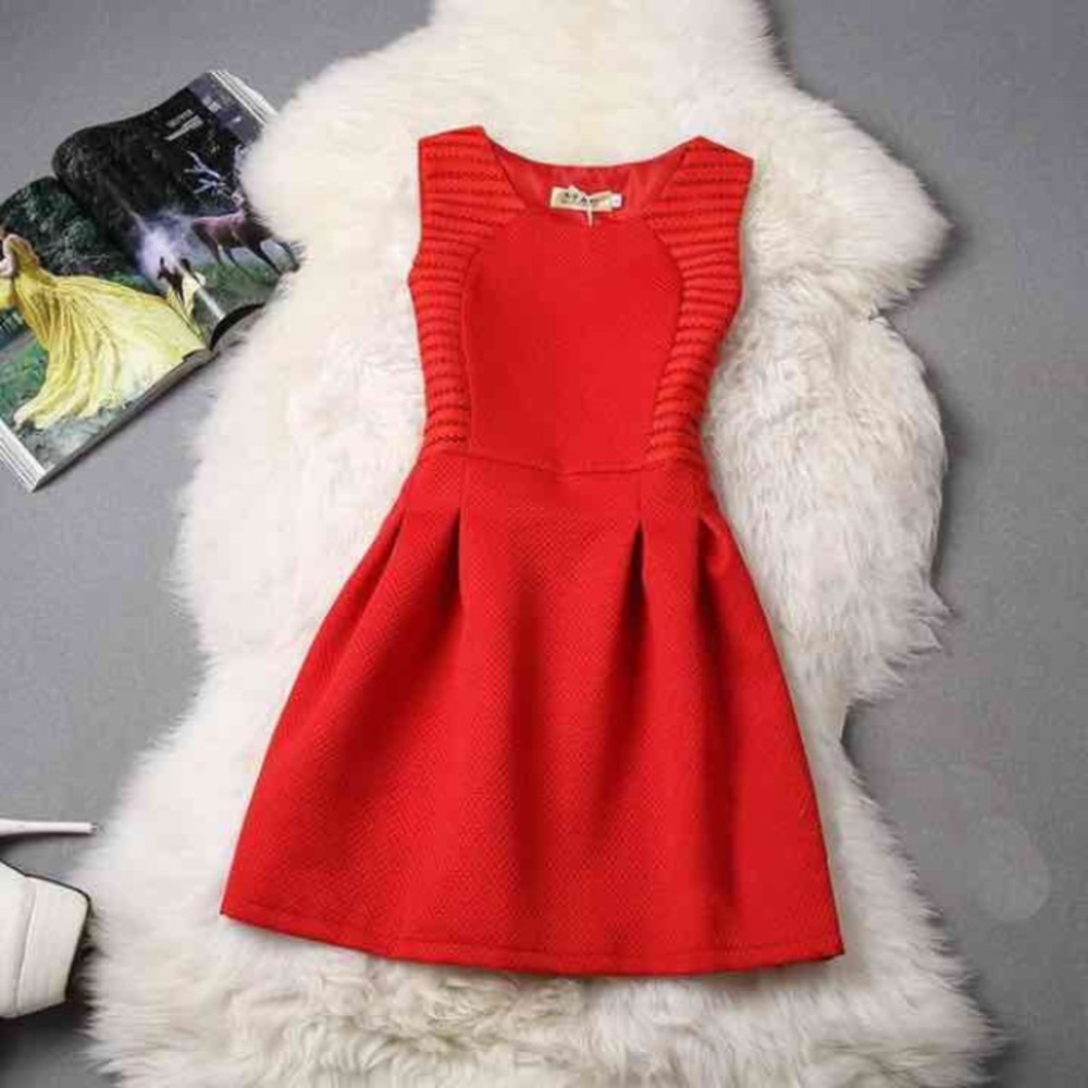Mini dress red S