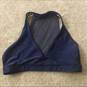 Suffolk Navy Dance Racerback Bra Sz Large