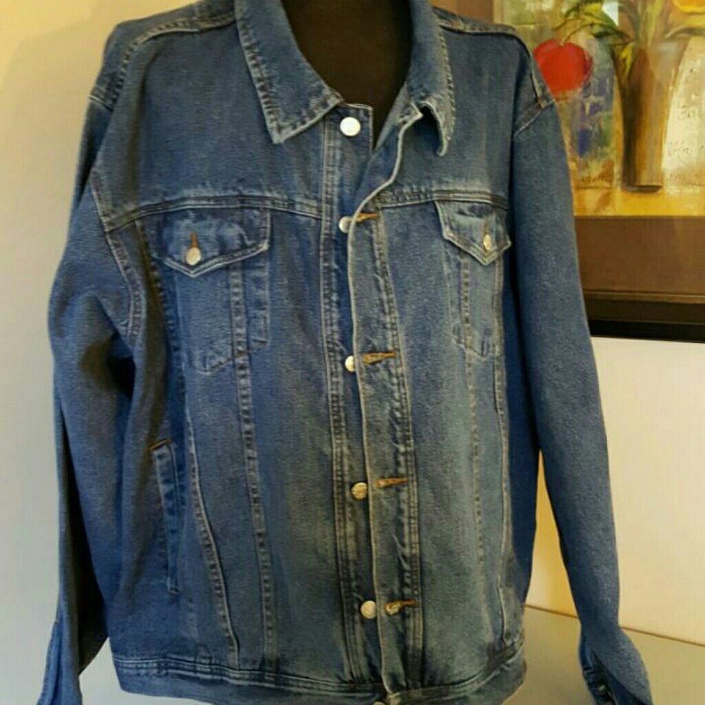Men's Big/Tall Jean jacket 4XLT