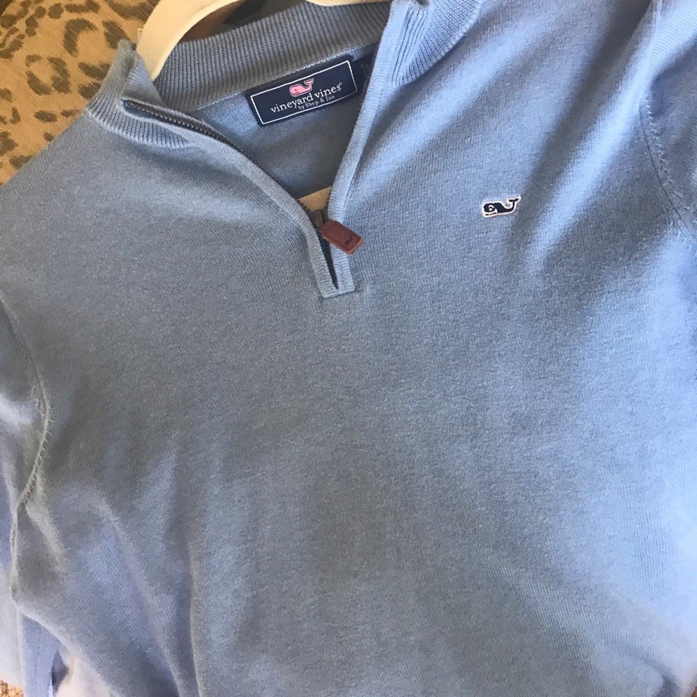 Boys' Vineyard Vines cotton 1/4 zip pullover