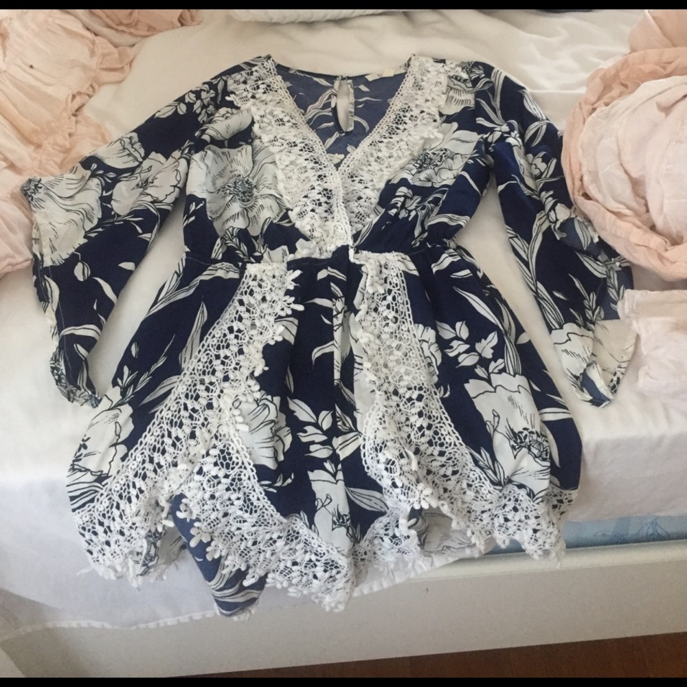 Sabo skirt look alike floral playsuit