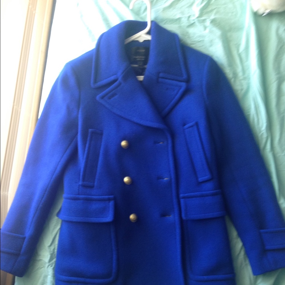 J.CREW majesty peacoat in stadium cloth