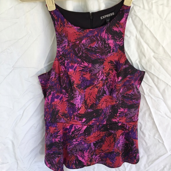 Express sleeveless Peplum top XS - Picture 2 of 3