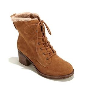 NEW PureSole™ "Darlin" Suede Lace-Up Ankle Boot