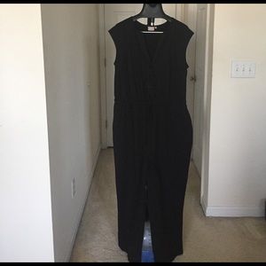Plus Size Black Eshaki jumpsuit.