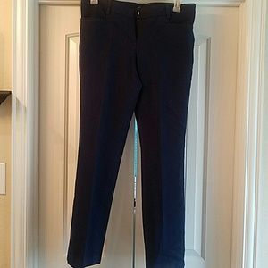 Blue stretch slacks