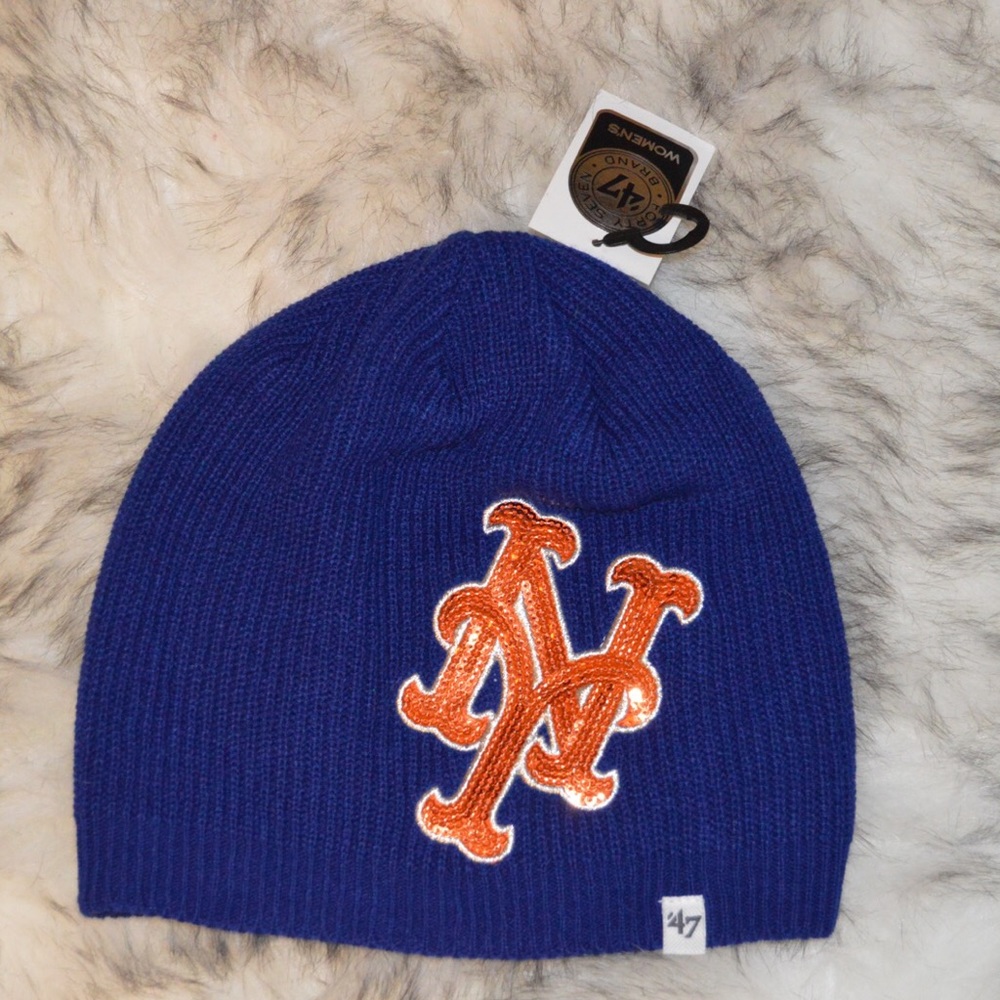 Women's Mets Sparkle Knit Hat