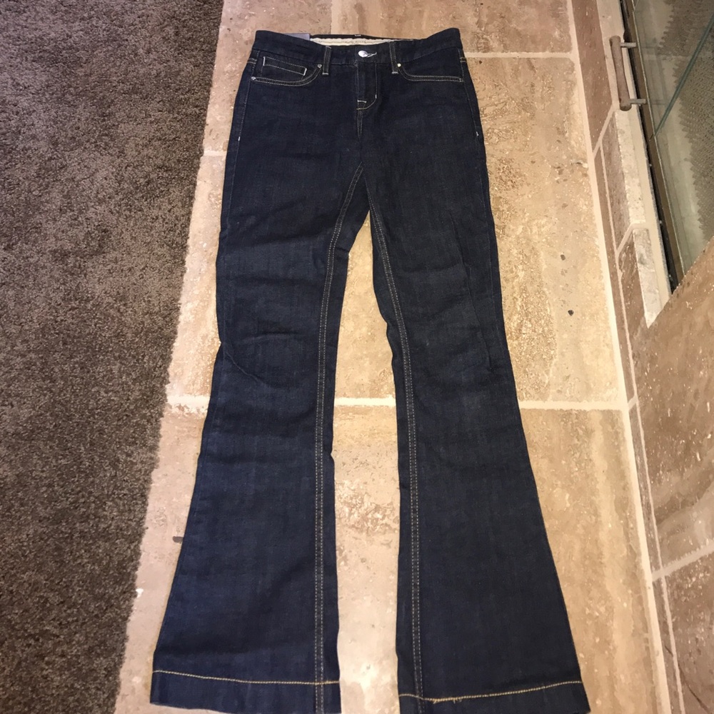 Karen Millen Bootleg dark denim jeans