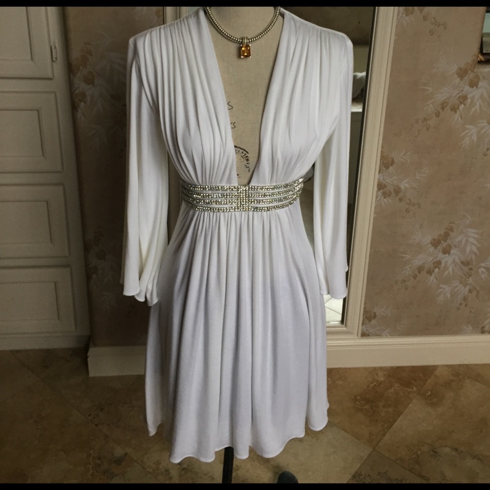 Sky Rhinestone Mini Dress