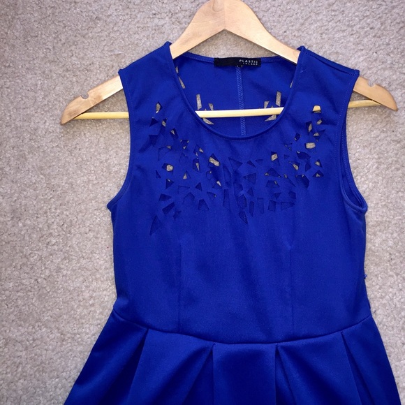 Urban Outfitters | Dresses | Royal Blue Laser Cutout Dress | Poshmark