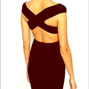 NWT American Apparel Ponte Cross-Back Dress Size M