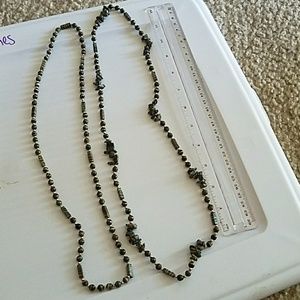 Beautiful matching long necklaces