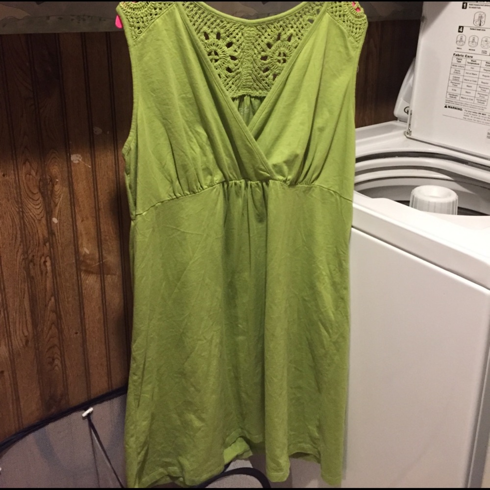 Green summer dress