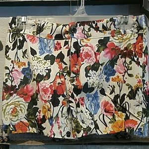 White Floral Shorts!