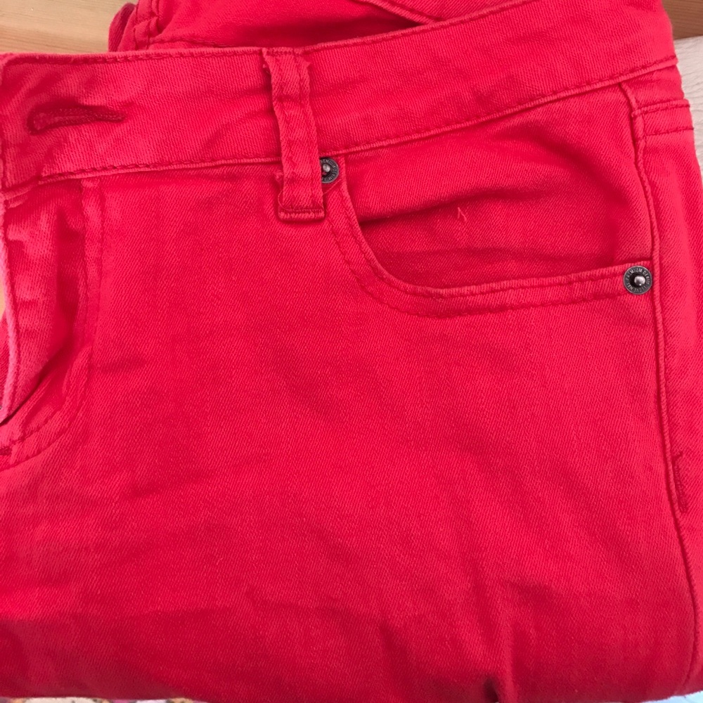 Red jeans