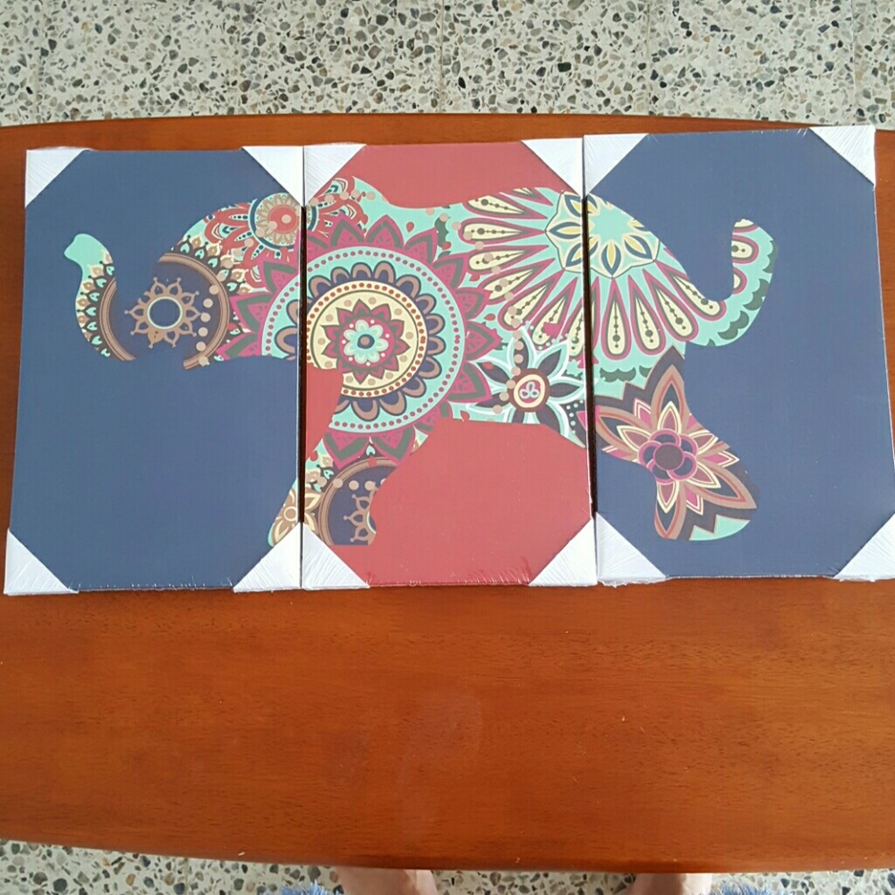 Decorative Canvas Wall Elephant Art