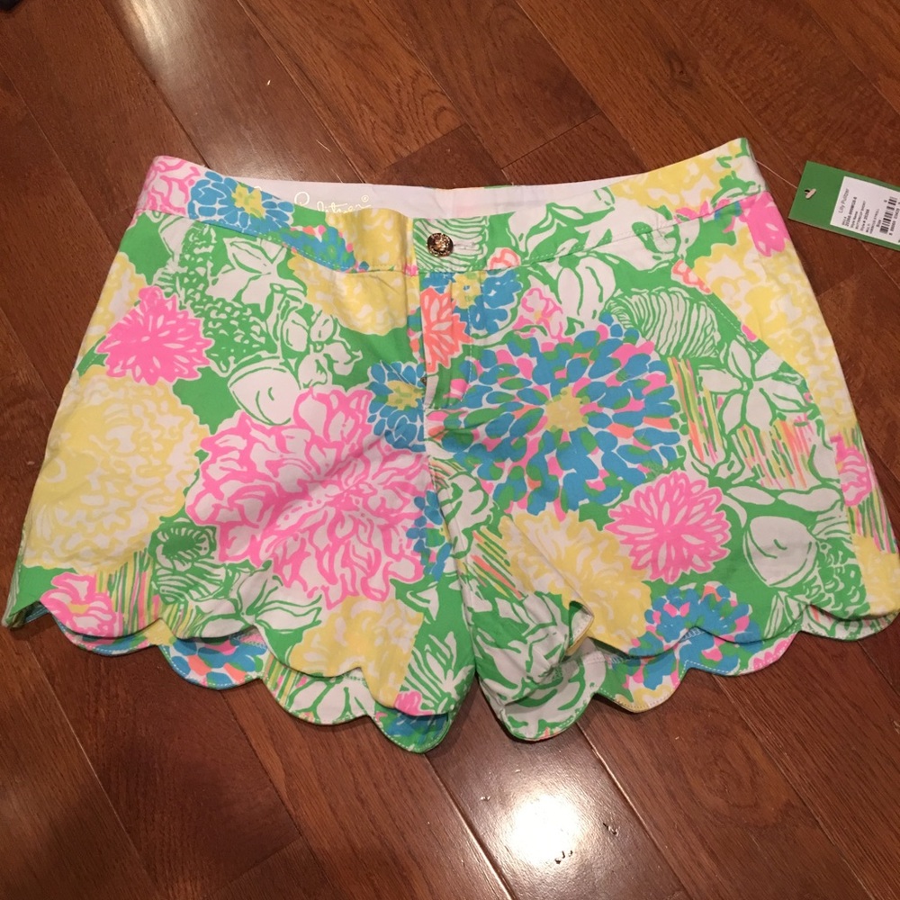 NWT Lilly pulitzer shorts hibiscus stroll size 6