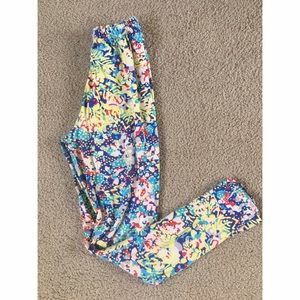 Lularoe Patterned Leggings One Size