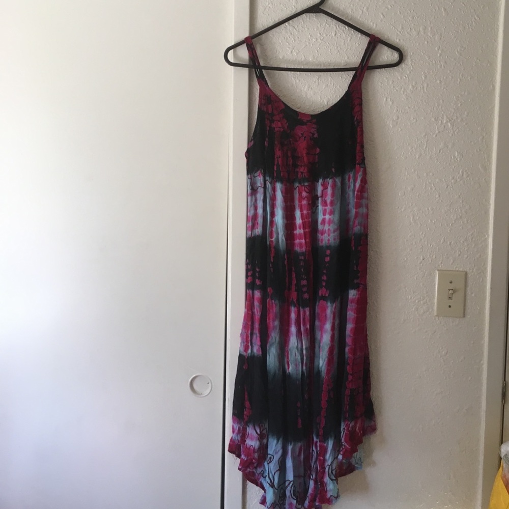 Spaghetti strapped beach dress/cover up