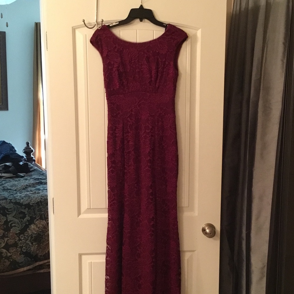 Lace Floor Length Gown