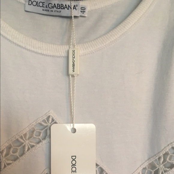 White Dolce & Gabbana tank top NWT. - Picture 2 of 2