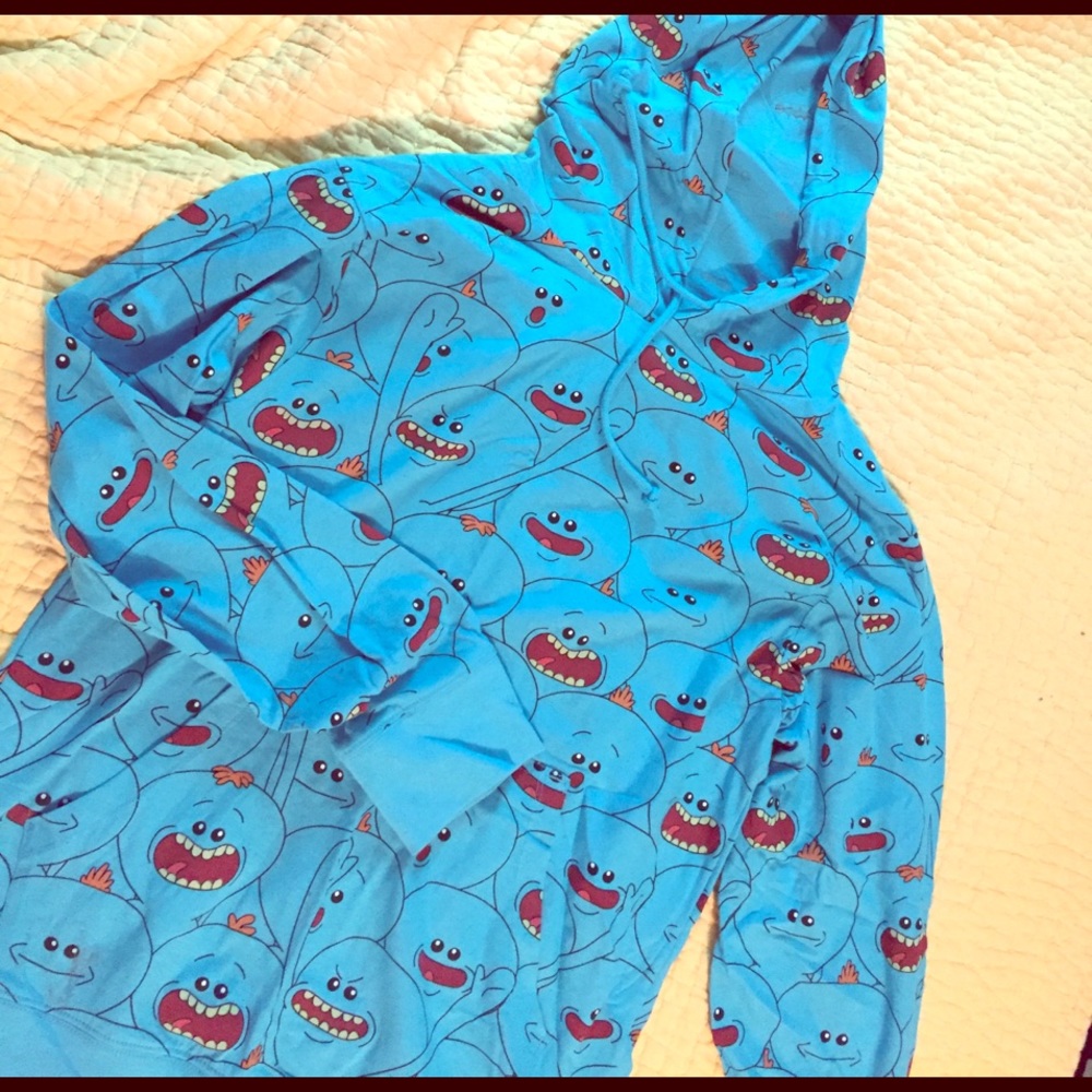 Rare Rick and Morty mr meeseeks hoodie. Lootwear S