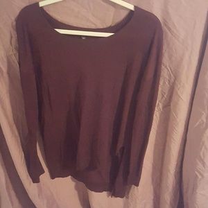 Express asymmetrical hi-lo sweater