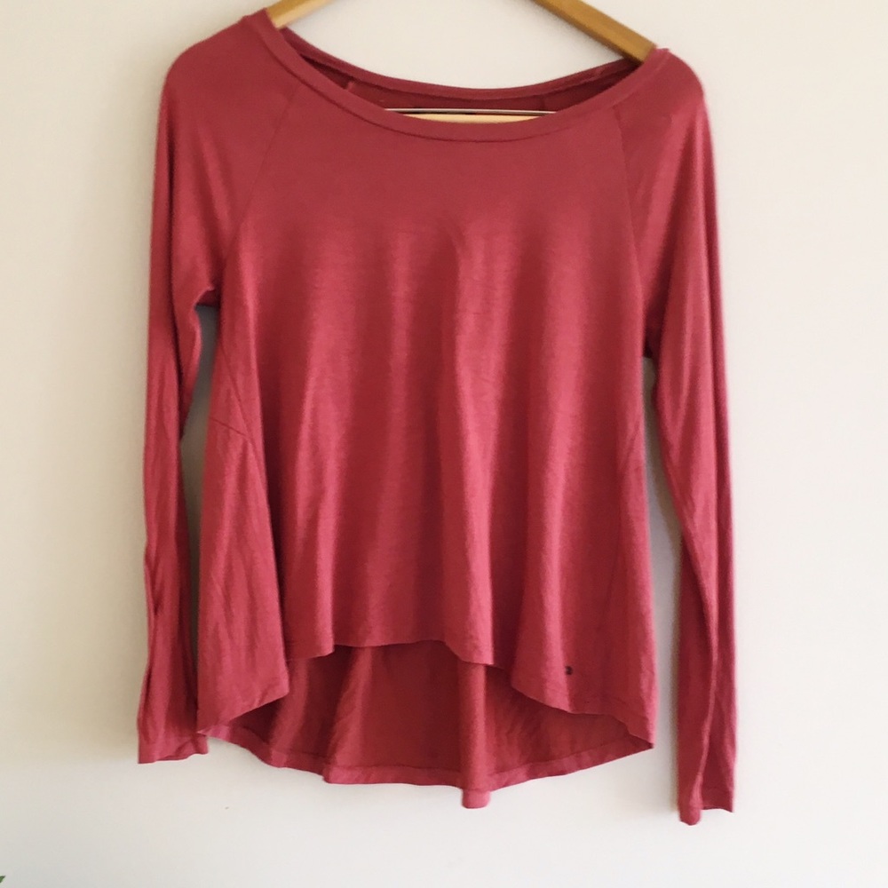 Red Long Sleeve Top