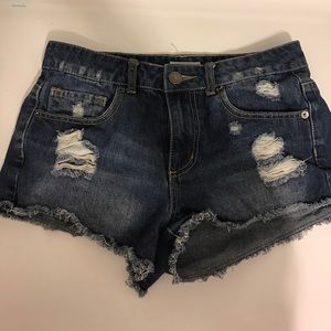High waisted jean shorts size 7
