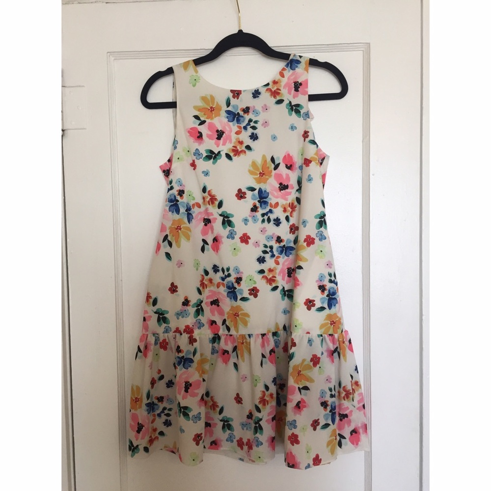 CeCe Floral Drop Waist Dress