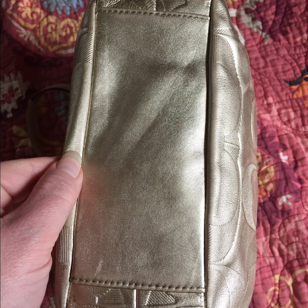 Gently used Gold Coach Purse - Picture 2 of 4