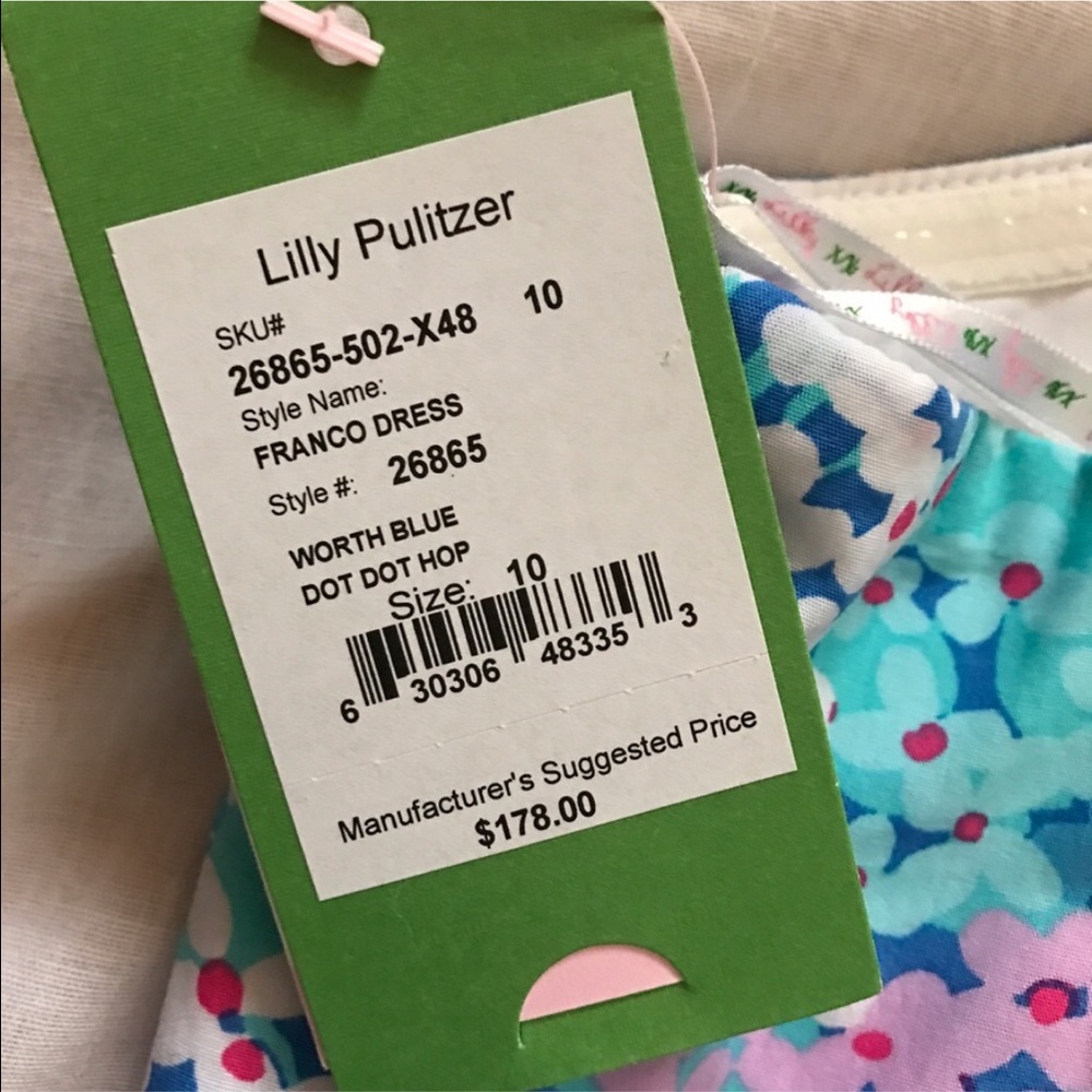 NWT ๐ Lilly Pulitzer Franco Strapless Dress - Picture 3 of 3