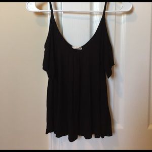 XS cold shoulder shirt from pacsun