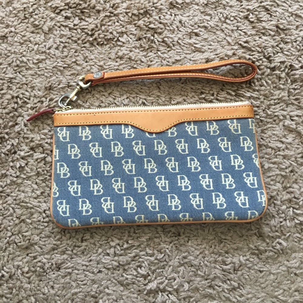Denim Dooney & Bourke wristlet