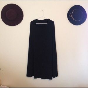 Black ankle length skirt