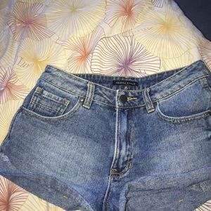 Kendall/kylie x pacsun med wash high waist shorts