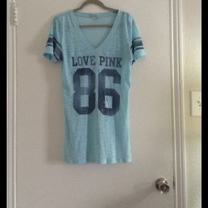 Victoria Secret (Pink) Baby Blue Tee