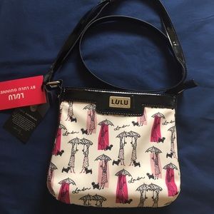 Lulu Guinness Pink Umbrella Scotty Dogs London