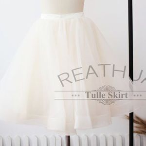 White/ivory tulle skirt/tutu