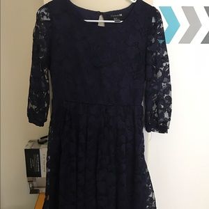 Lace Blue Dress