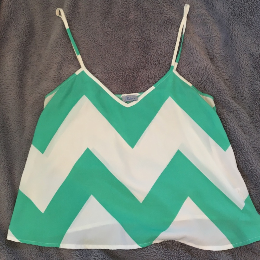 South Moon Under Chevron Blouse/Tank