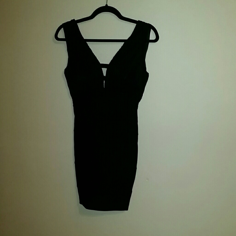 Black bandage dress