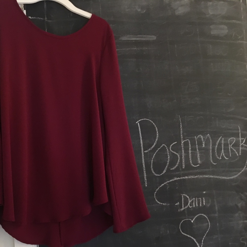 Open back long sleeve