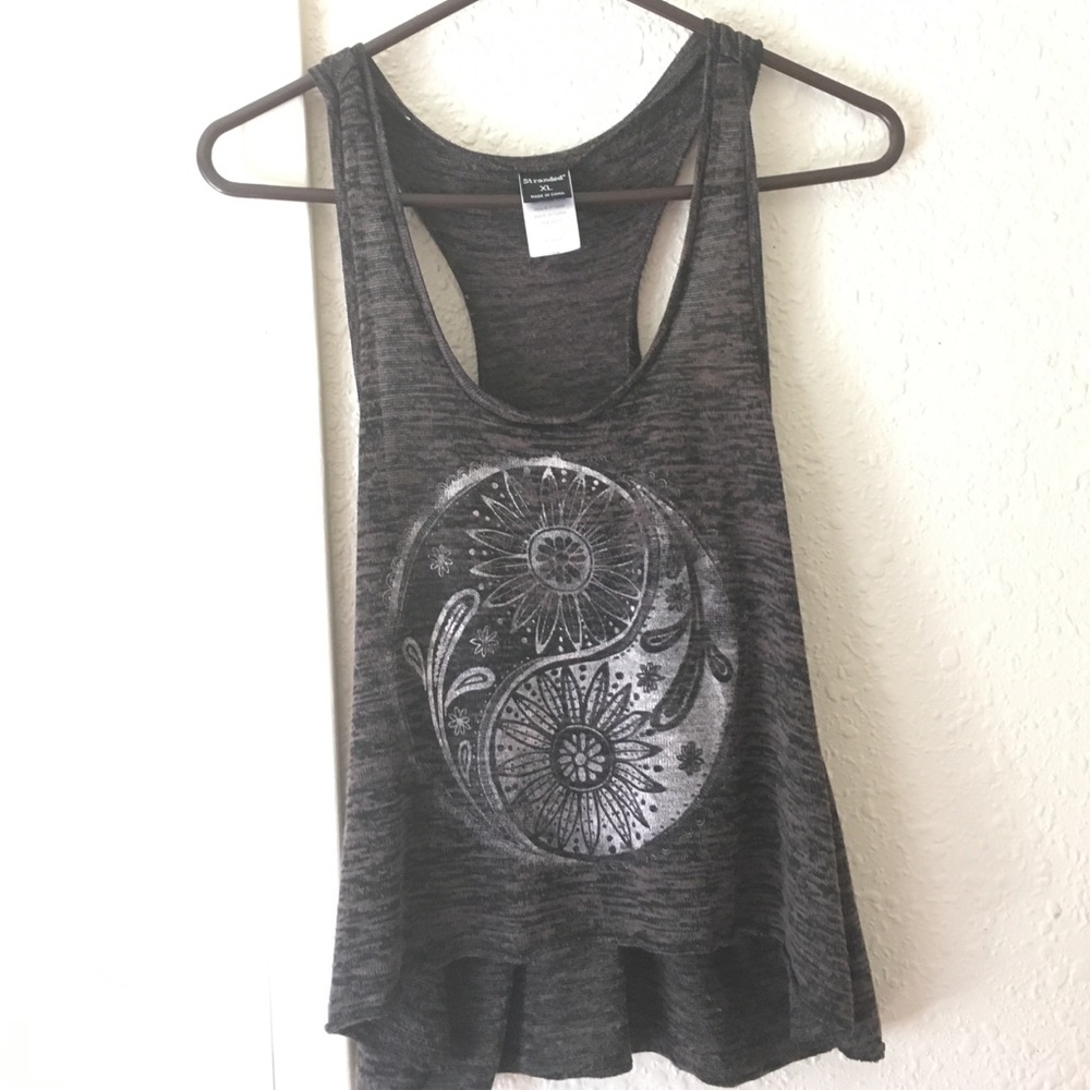 Black mesh like racorback crop top