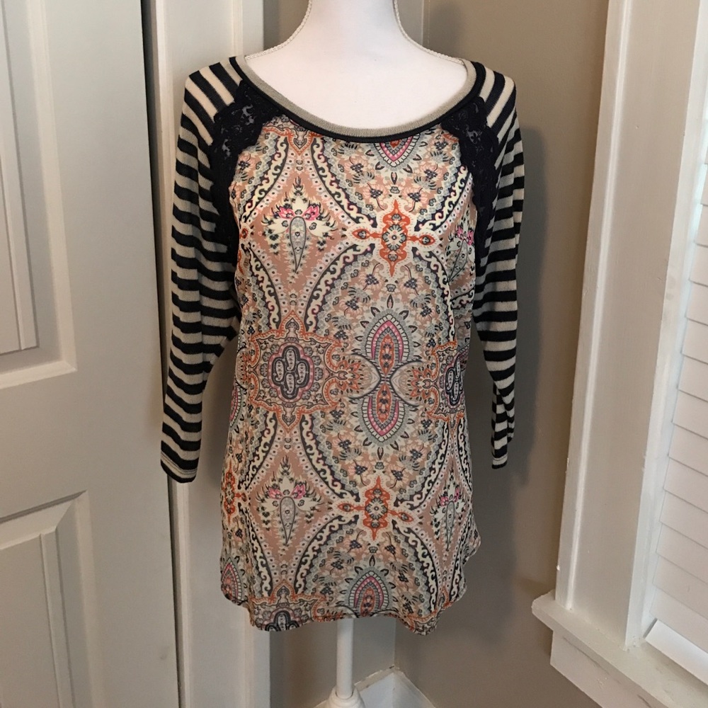 🔴 {BUCKLE} SHEER RAGLAND SHIRT