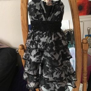 Grey and black homecoming fancy dress