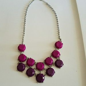 Statement purple and pink necklace