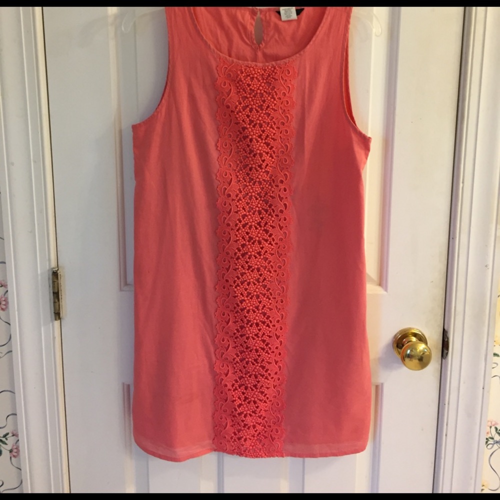 J.Crew Coral Shift Dress