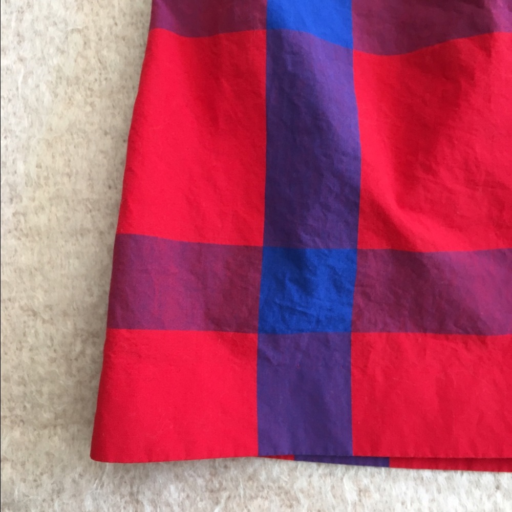 SOLD ON EBAY Girls Crewcuts Red Blue Plaid Skirt - Picture 2 of 6