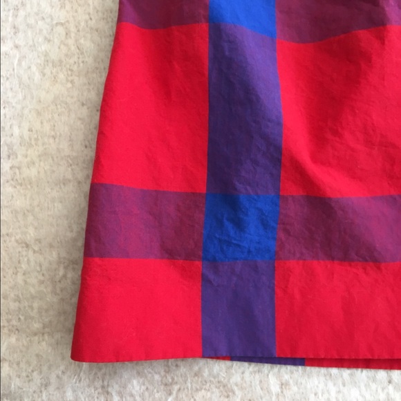 SOLD ON EBAY Girls Crewcuts Red Blue Plaid Skirt - Picture 2 of 6